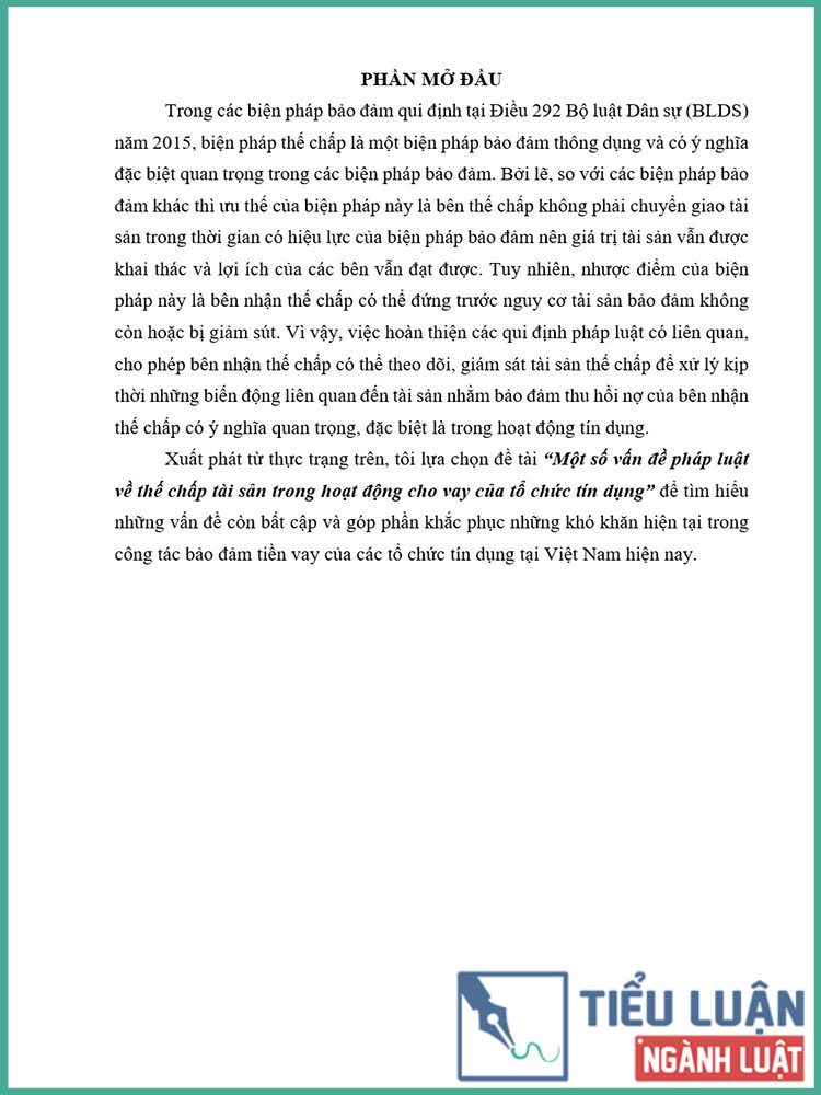 the chap tai san trong hoat dong cho vay cua to chuc tin dung 222 3