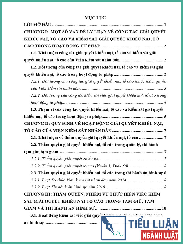 [Tiểu luận 2022] Trình bày hoạt động giải quyết khiếu nại, tố cáo và kiểm sát việc giải quyết khiếu nại tố cáo Viện kiểm sát nhân dân trong tạm giữ, tạm giam và thi hành án hình sự