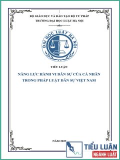 [Tiểu luận 2022] Năng lực hành vi dân sự của cá nhân
