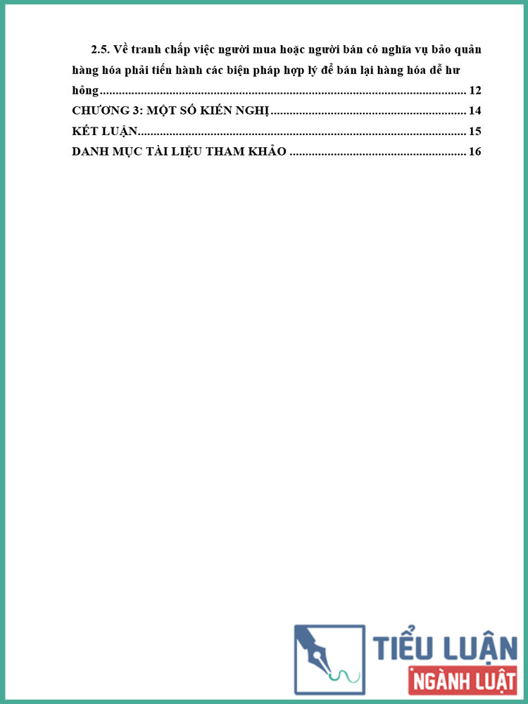 [Tiểu luận 2021] Nghĩa vụ bảo quản trong trong hợp đồng mua bán hàng hóa quốc tế theo CISG 1980 và thực tiễn áp dụng