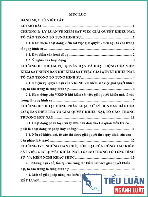 [Tiểu luận 2021] Trình bày nhiệm vụ, quyền hạn và hoạt động của Viện kiểm sát nhân dân khi kiểm sát việc giải quyết khiếu nại, tố cáo trong tố tụng hình sự. Hoạt động phân loại, xử lý đơn ban đầu của Cơ quan điều tra có phải là hoạt động tư pháp hay không? Nếu có khiếu nại, tố cáo thì được giải quyết theo quy định của văn bản pháp luật nào?