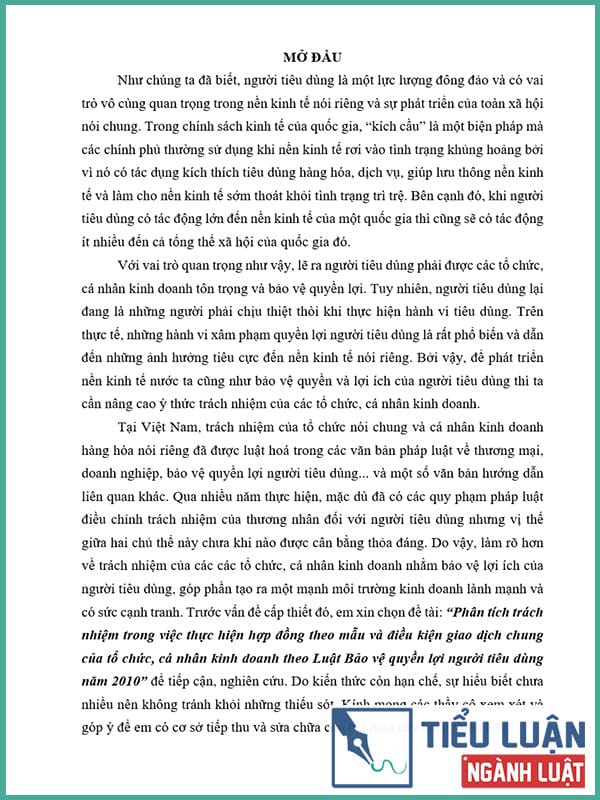 phan tich trach nhiem trong viec thuc hien hop dong theo mau va dieu kien giao dich chung 3