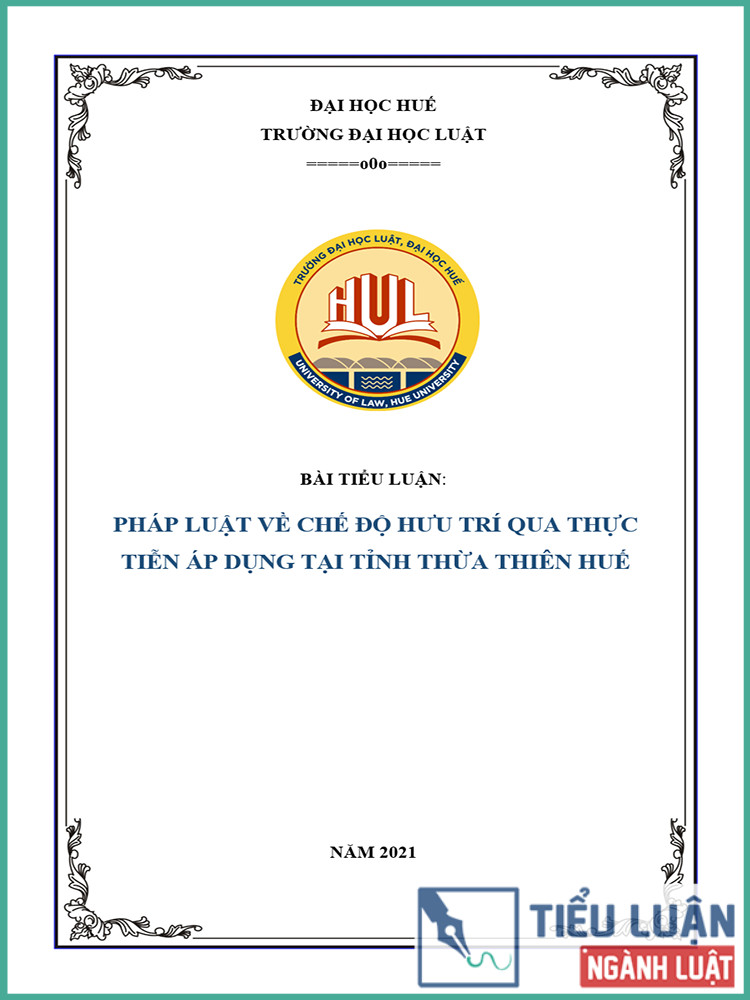[Tiểu luận 2021] Pháp luật về chế độ xã hội hưu trí qua thực tiễn áp dụng tại tỉnh Thừa Thiên Huế