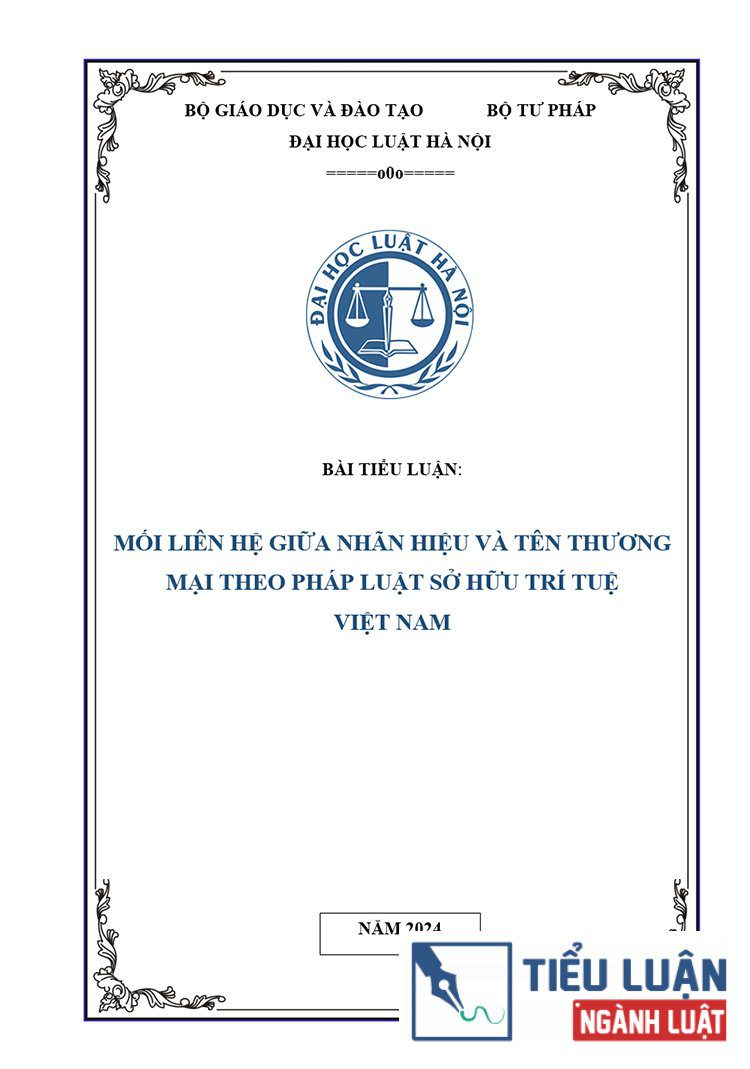 [Tiểu luận 2024] Mối liên hệ giữa nhãn hiệu và tên thương mại theo pháp luật sở hữu trí tuệ Việt Nam