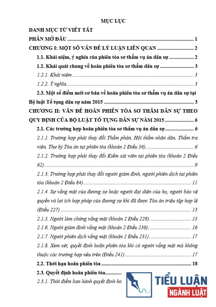 B0122 van de hoan phien toa so tham dan su theo quy dinh cua blttds nam 2015 2