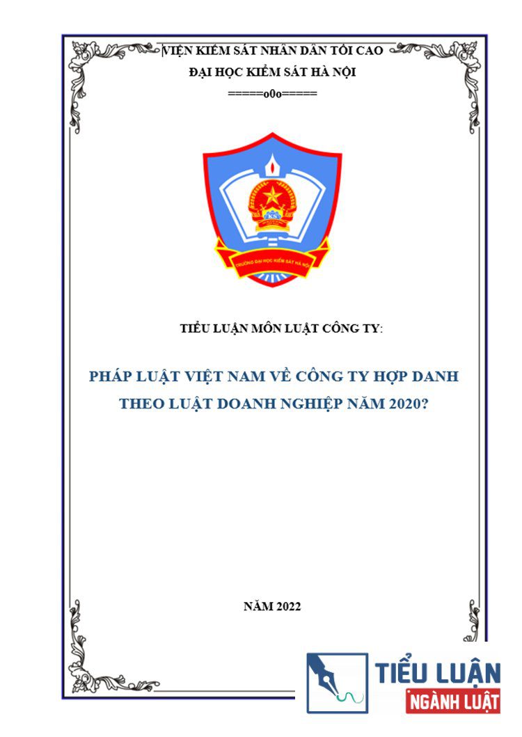B0130 phap luat viet nam ve cong ty hop danh theo luat doanh nghiep nam 2020 1