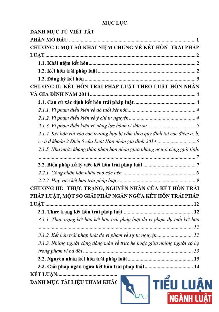 B0149 ket hon trai phap luat theo luat hon nhan va gia dinh nam 2014 2
