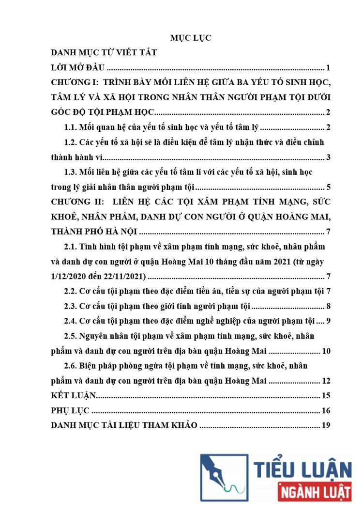 B0167 moi lien he giua ba yeu to sinh hoc tam ly va xa hoi trong nhan than nguoi pham toi duoi goc do toi pham hoc 2