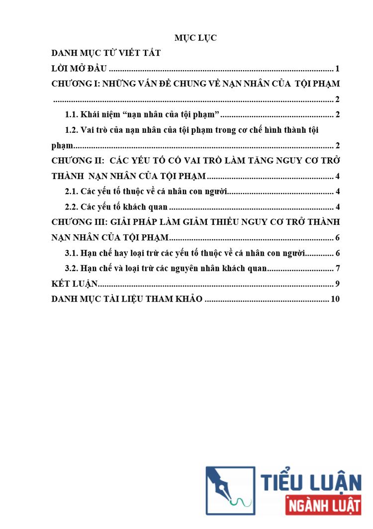 B0178 yeu to co vai tro lam tang nguy co tro thanh nan nhan cua toi pham 2