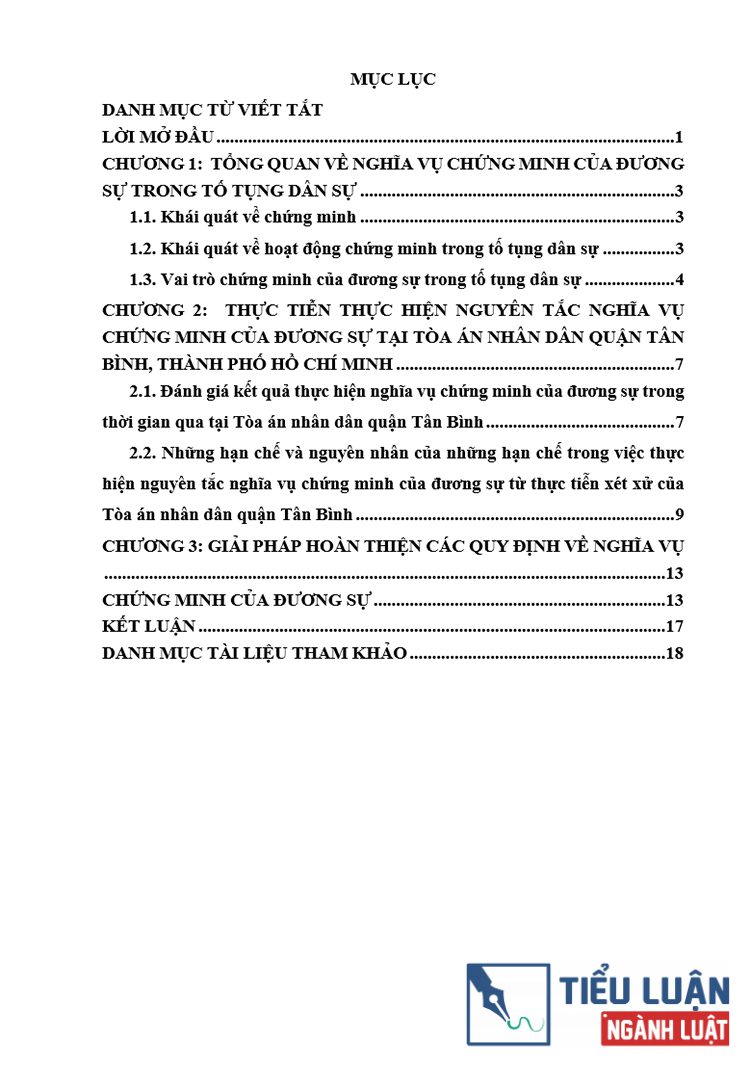 B0207 phap luat ve nghia vu chung minh cua duong su trong to tung dan su 2