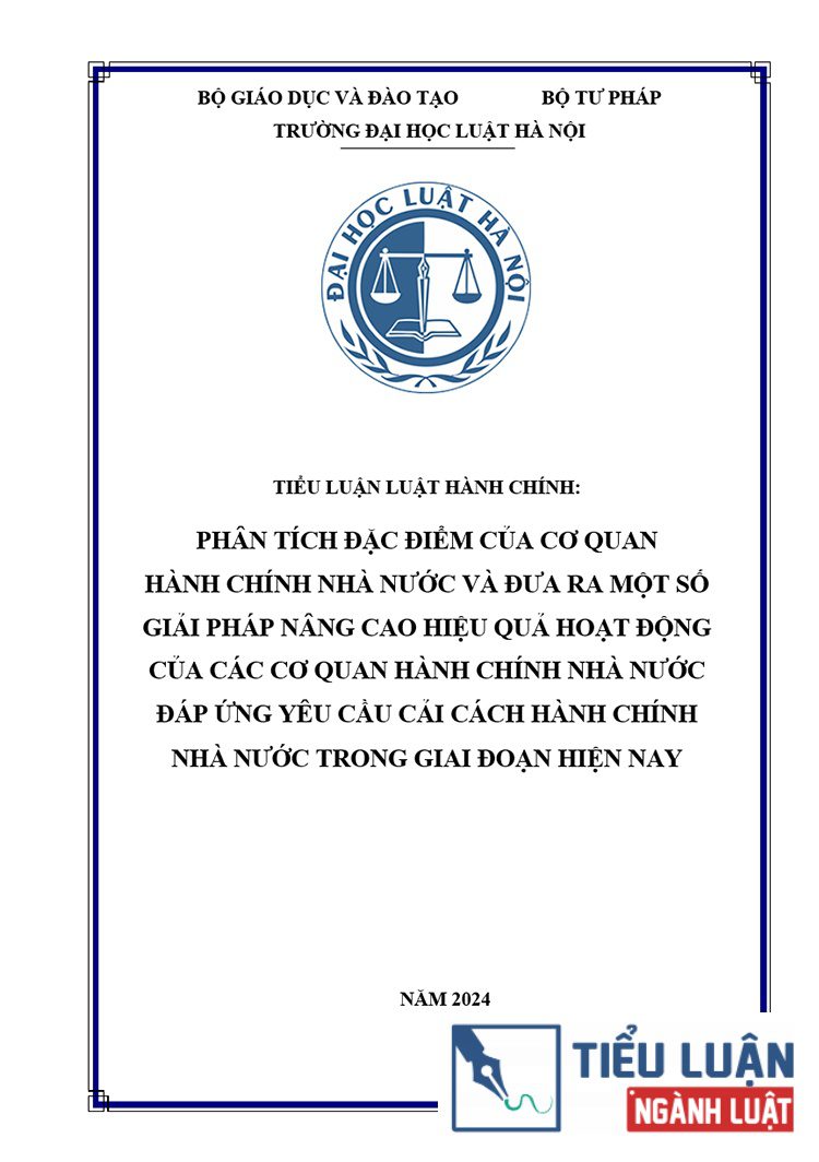 dac diem cua co quan hanh chinh nha nuoc va dua ra mot so giai phap nang cao hieu qua hoat dong 1