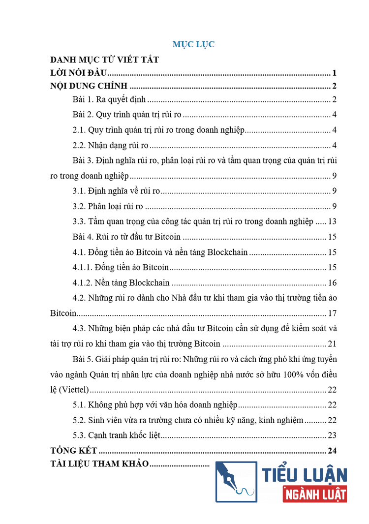 dinh nghia rui ro phan loai rui ro va tam quan trong cua quan tri rui ro trong doanh nghiep 2