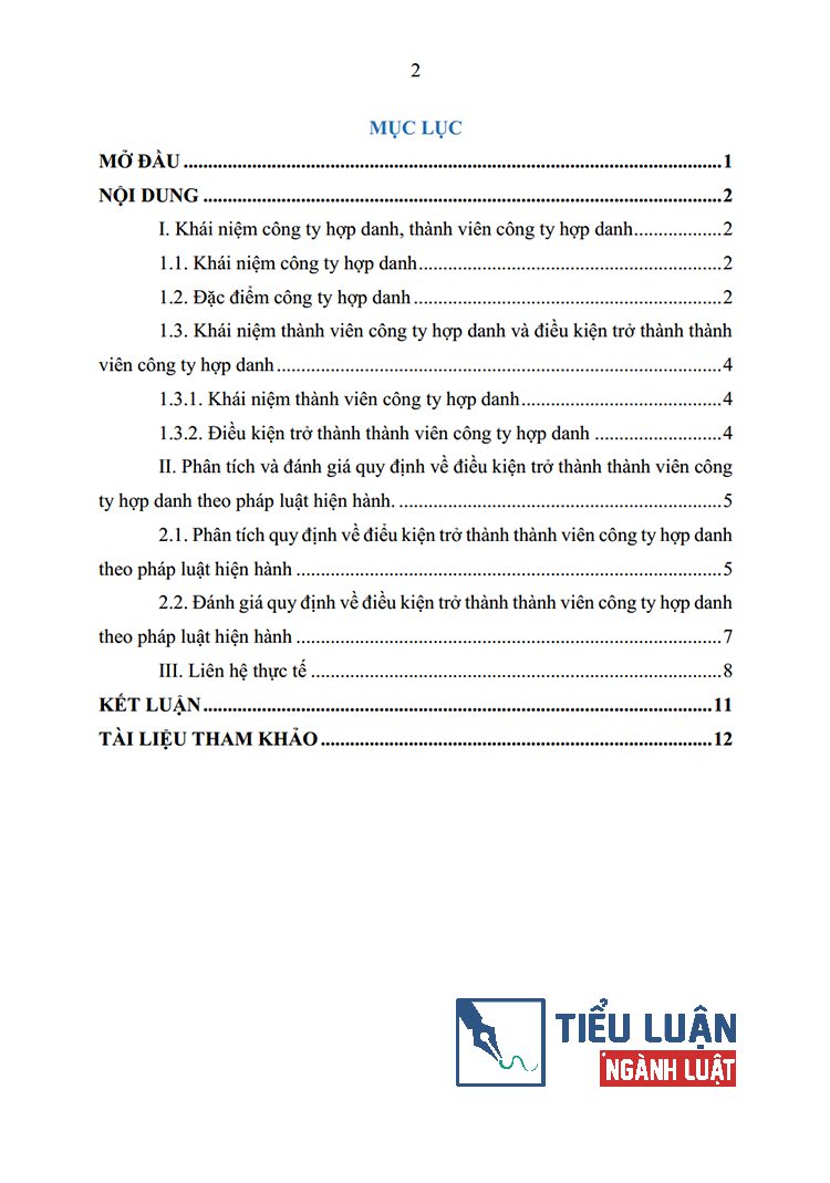 phan tich va danh gia quy dinh ve dieu kien tro thanh thanh vien cong ty hop danh 2