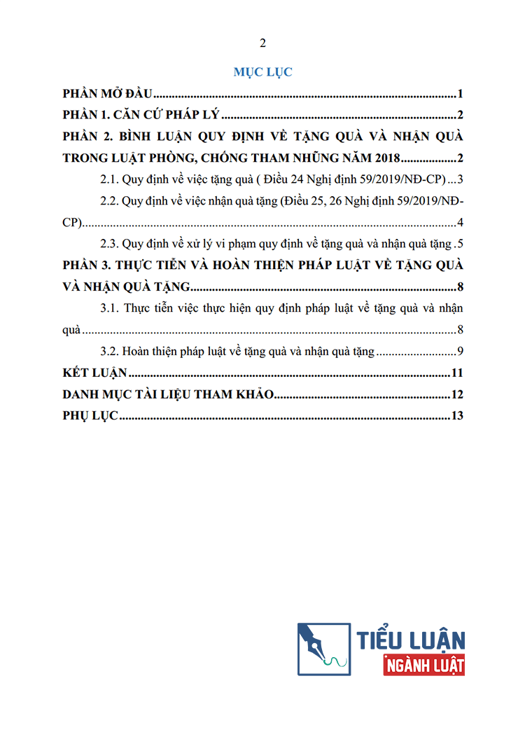 binh luan quy dinh ve tang qua va nhan qua trong luat phong chong tham nhung nam 2018 2