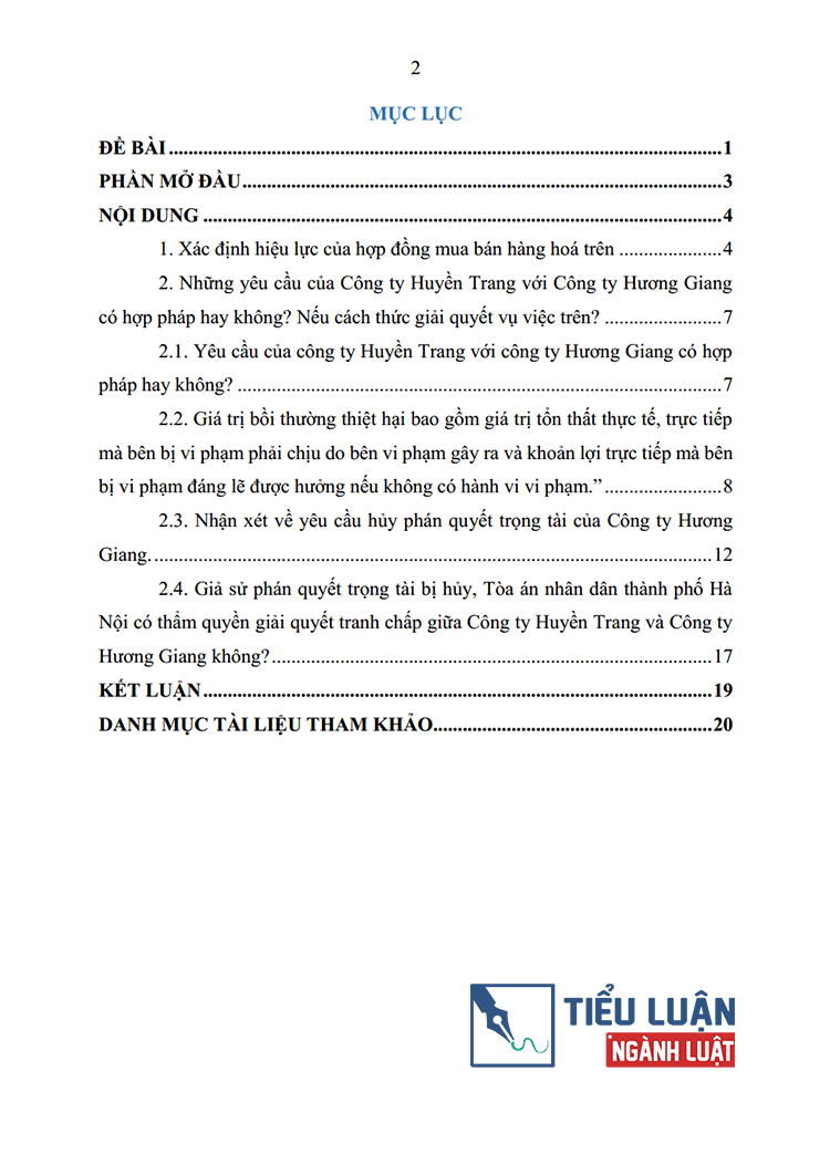 giai bai tap tinh huong mon luat thuong mai 2