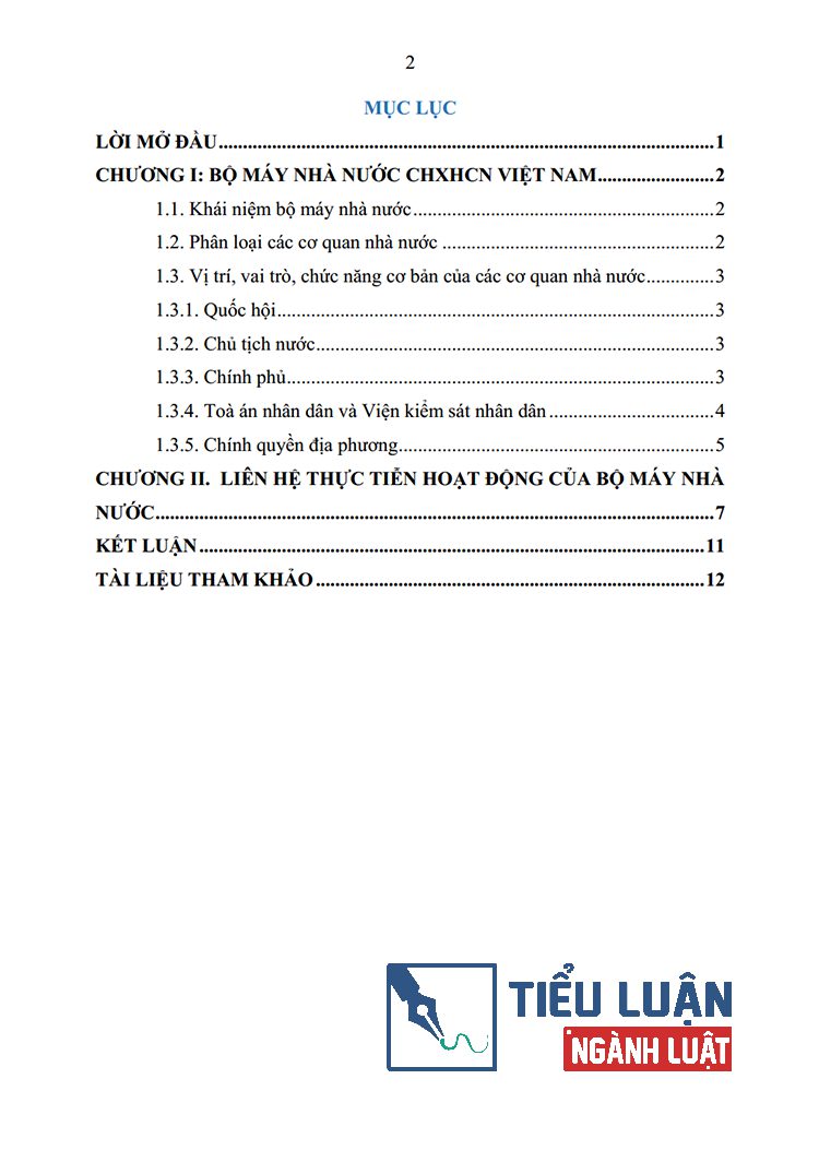 khai niem phan loai cac co quan nha nuoc vi tri vai tro chuc nang co ban cua bo may co quan nha nuoc 2