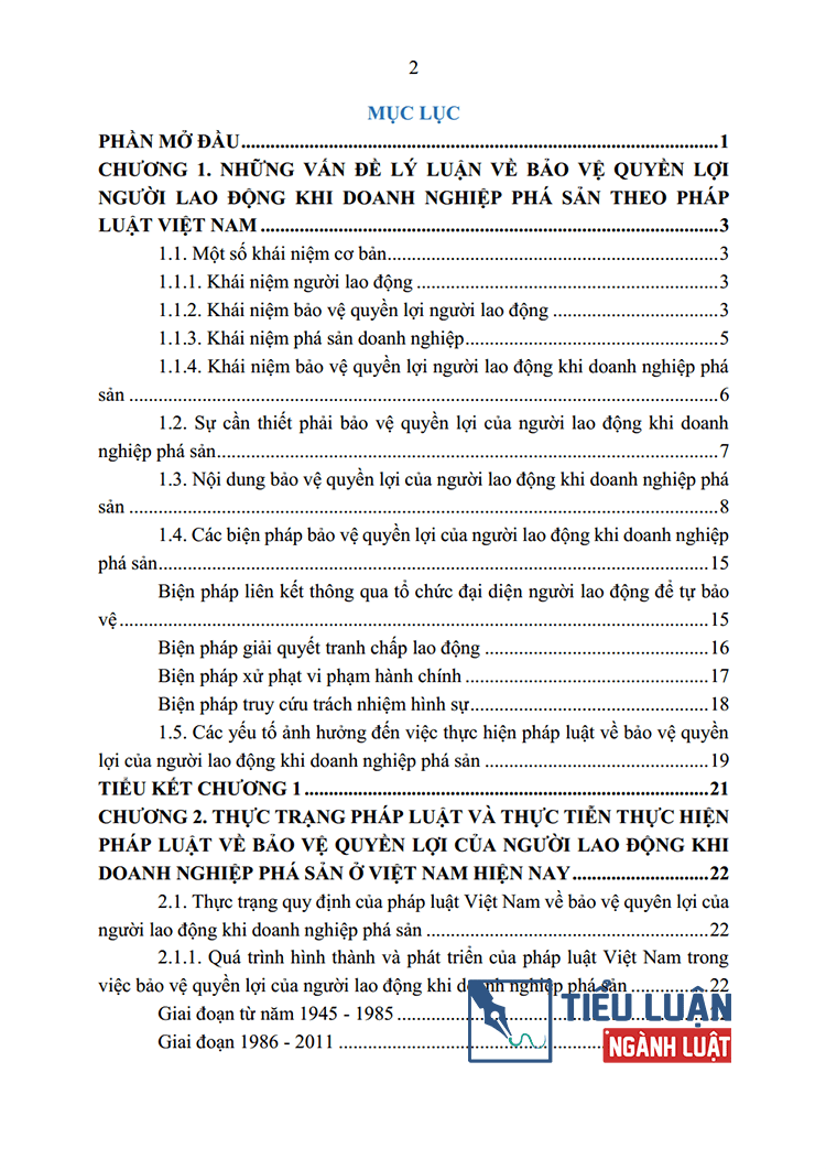 phap luat ve bao ve quyen loi cua nguoi lao dong khi doanh nghiep pha san 2