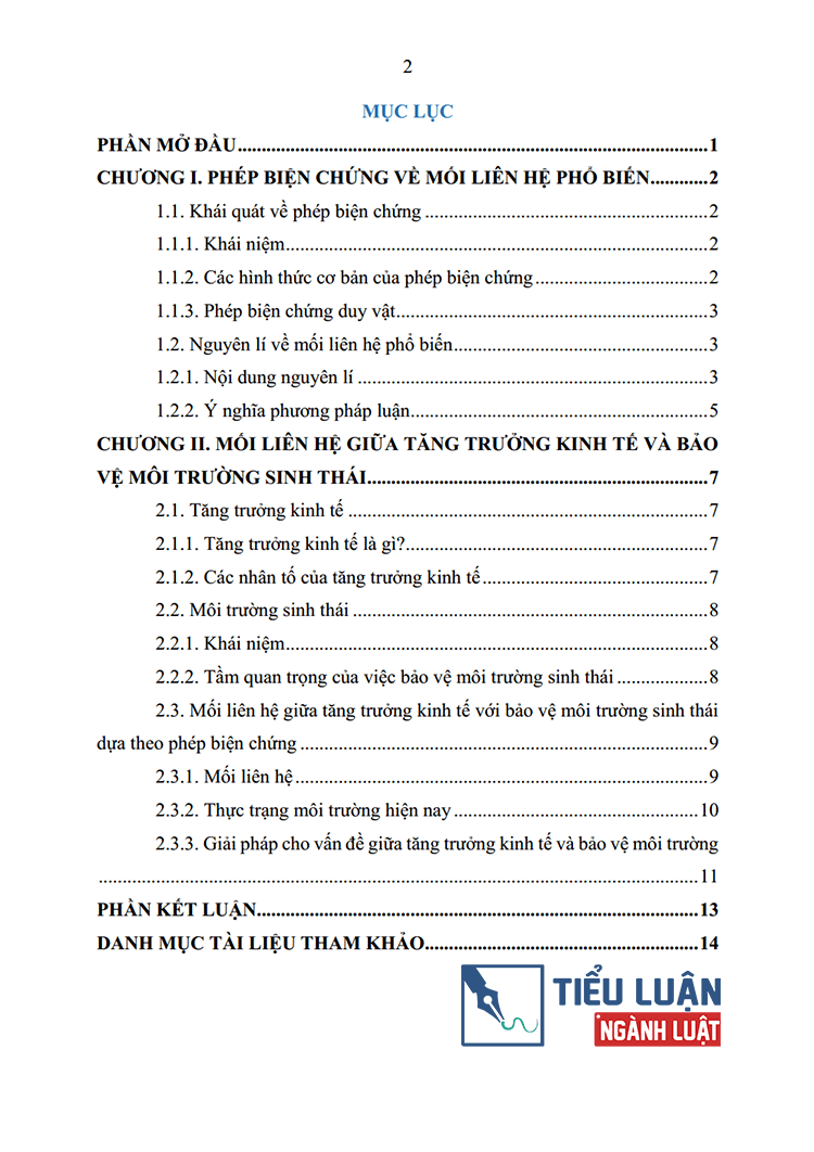 phep bien chung ve moi lien he pho bien va van dung lien he giua tang truong kinh te voi bao ve moi truong bai 11 2