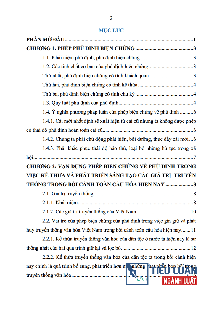 phep bien chung ve phu dinh va van dung phan tich viec ke thua va phat trien sang tao cac gia tri tuyen thong bai 2 2