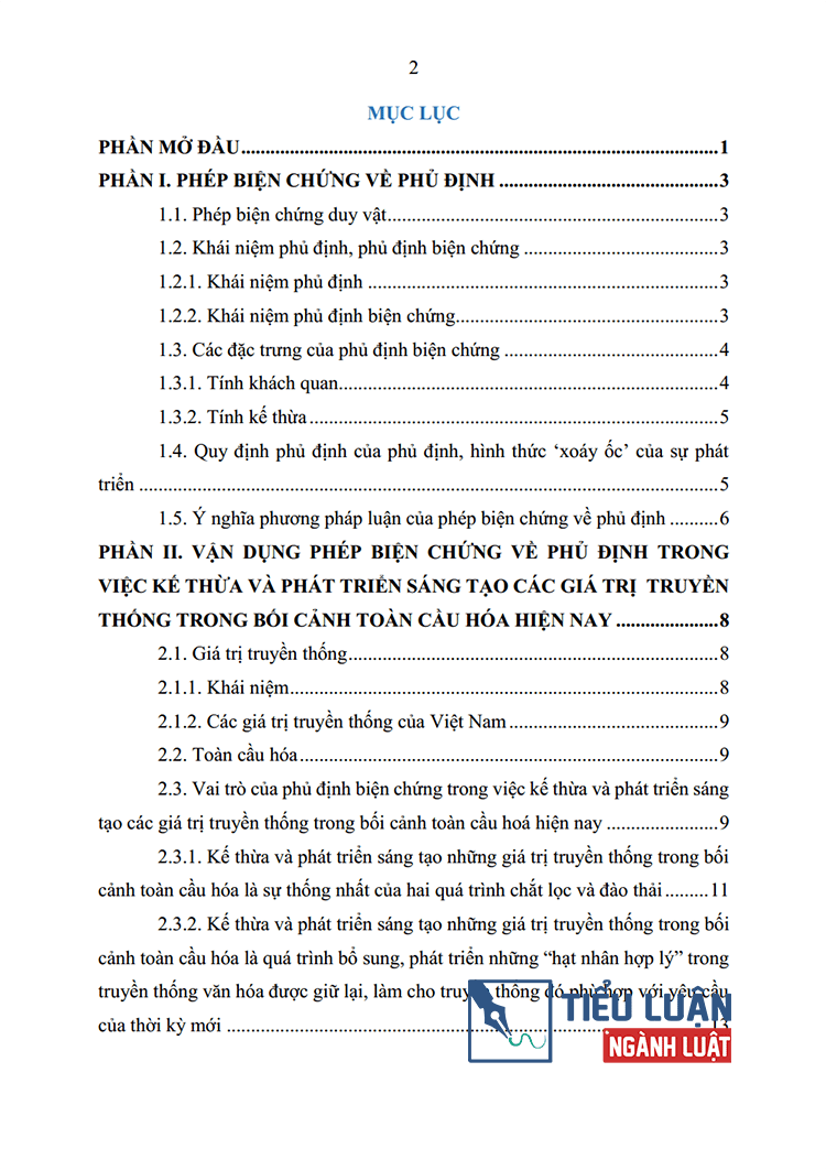 phep bien chung ve phu dinh va van dung phan tich viec ke thua va phat trien sang tao gia tri truyen thong bai 1 2