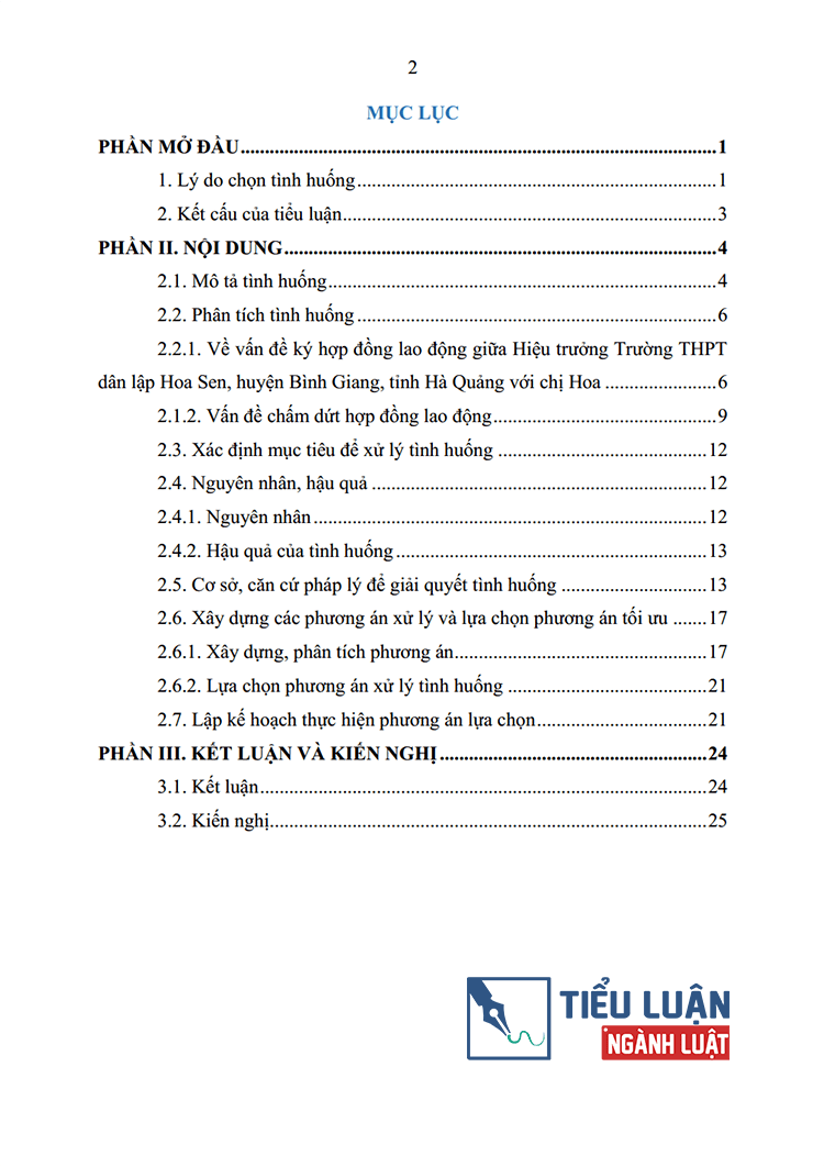 phuong an xu ly vi pham ky ket va cham dut hop dong lao dong doi voi nguoi lao dong 2