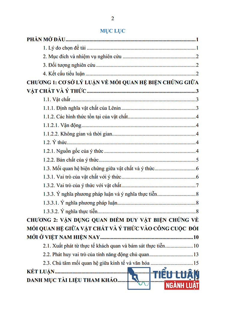 quan diem duy vat bien chung ve moi quan he giua vat chat voi y thuc va van dung vao cong cuoc doi moi bai 3 2