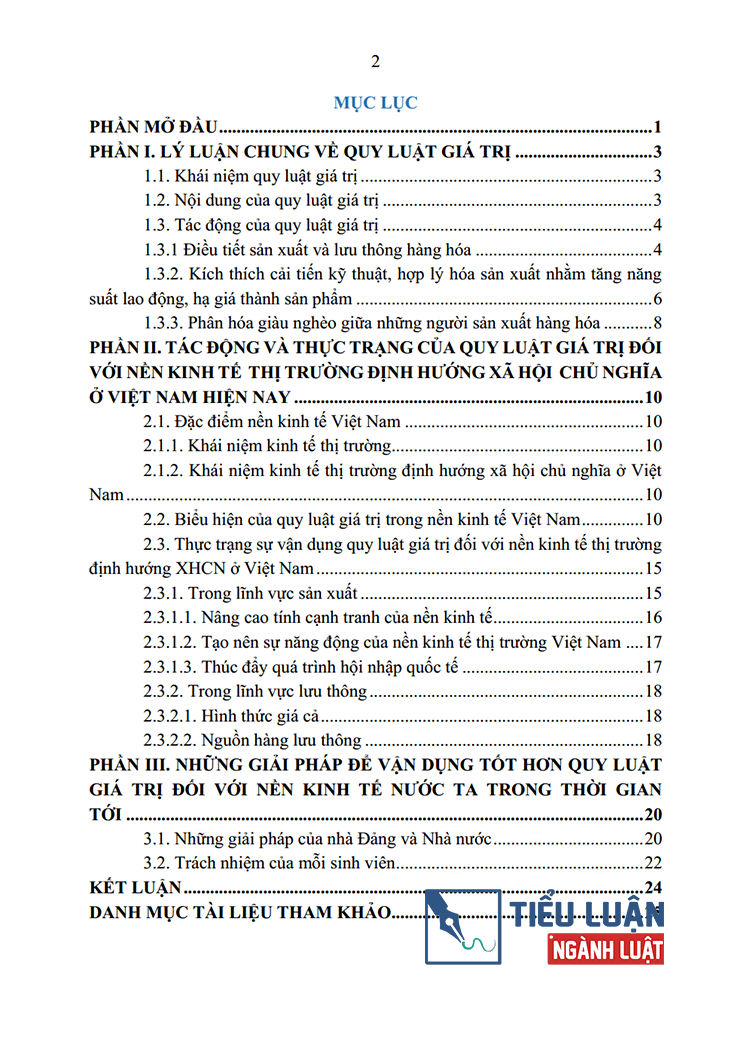 quy luat gia tri va su tac dong cua no doi voi nen kinh te thi truong dinh huong o viet nam hien nay 2