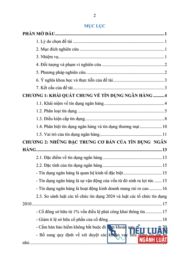 tin dung ngan hang va dac trung cua tin dung ngan hang 2
