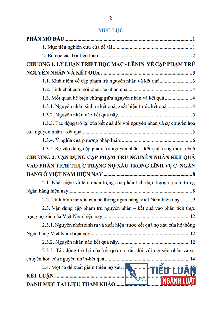 van dung cap pham tru nguyen nhan va ket qua cua phep bien chung duy vat vao phan tich tinh hinh no xau 2