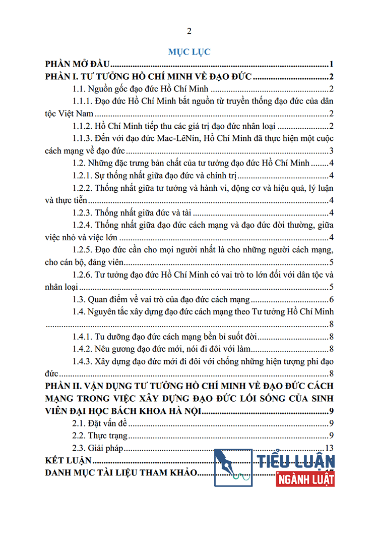 van dung tu tuong ho chi minh ve dao duc cach mang trong viec xay dung dao duc loi song cua sinh vien 2