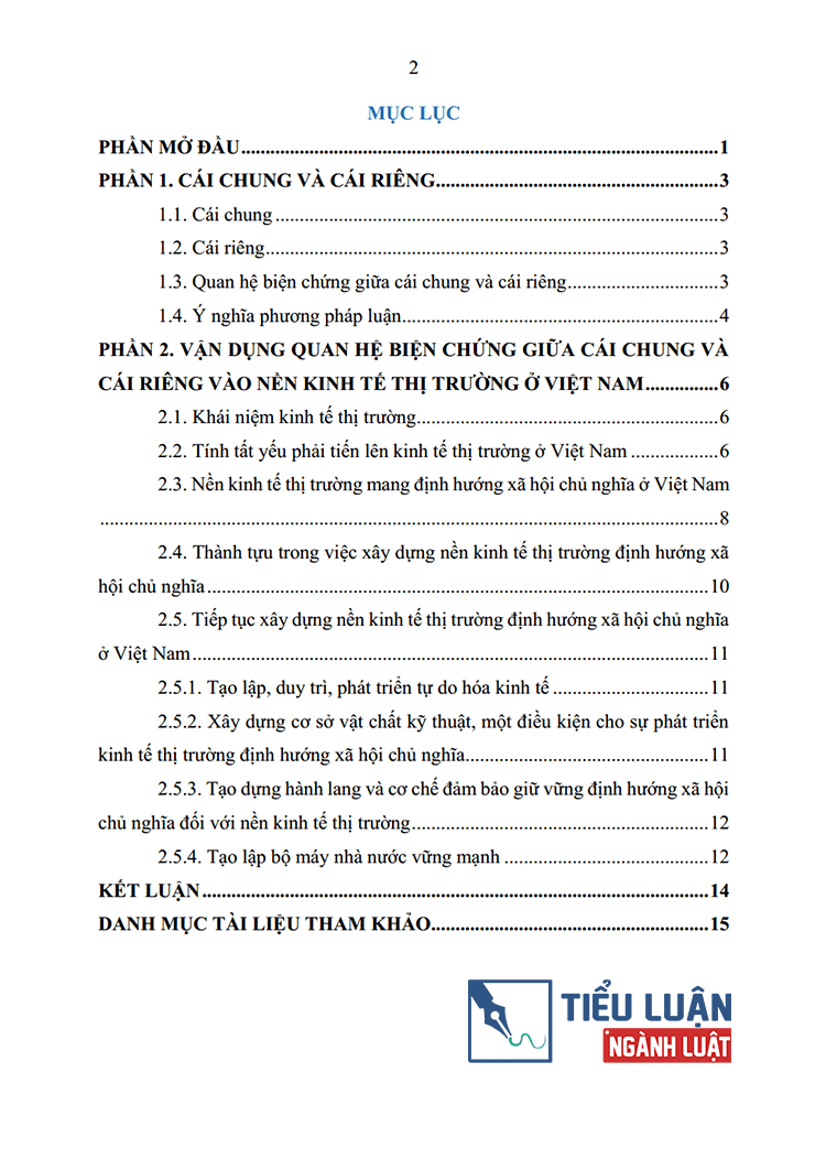 bien chung giua cai rieng va cai chung va van dung trong qua trinh xay dung kinh te thi truong bai 13 2