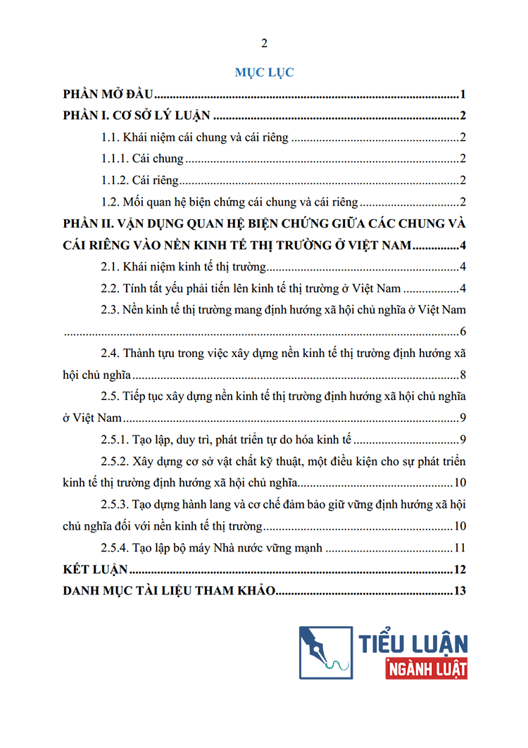 bien chung giua cai rieng va cai chung va van dung trong qua trinh xay dung kinh te thi truong bai 15 2