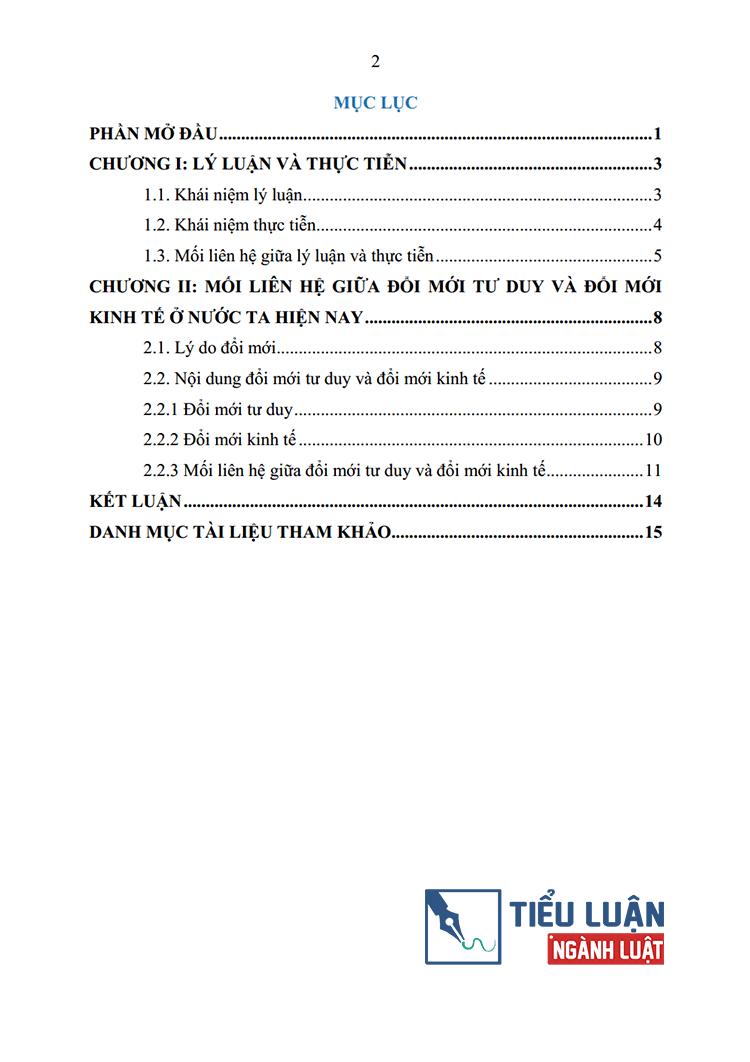 moi lien he giua ly luan va thuc tien va van dung phan tich moi lien he giua doi moi tu duy voi doi moi kinh te bai 6 2