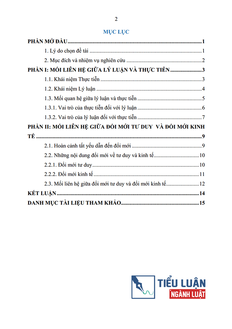 moi lien he giua ly luan va thuc tien va van dung phan tich moi lien he giua doi moi tu duy voi doi moi kinh te bai 7 2