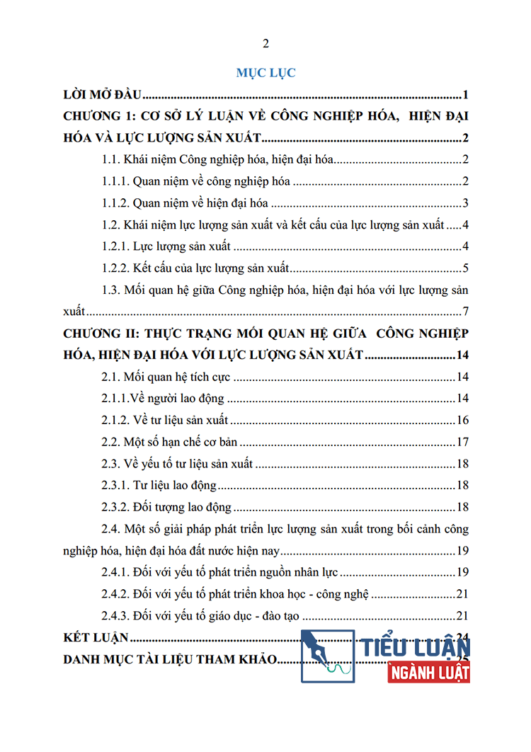 mot so ly luan chung ve luc luong san xuat va qua trinh cong nghiep hoa hien dai hoa o vn hien nay 2