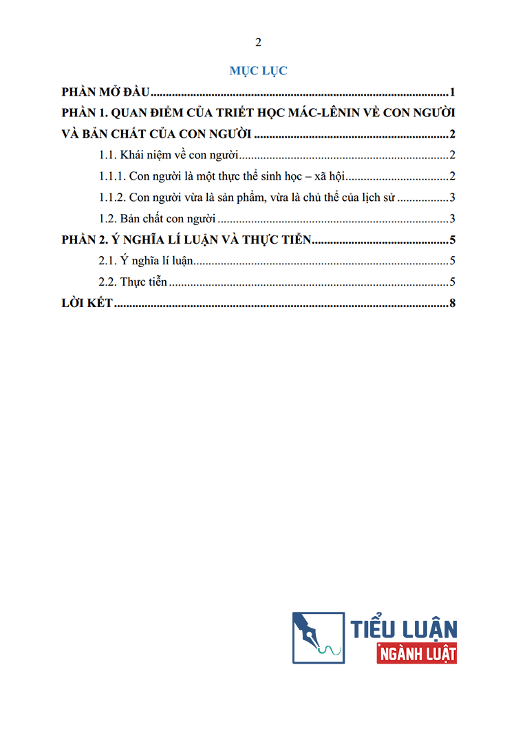 phan tich quan diem cua triet hoc mac le nin ve con nguoi va ban chat con nguoi y nghia ly luan va thuc tien bai 2 2