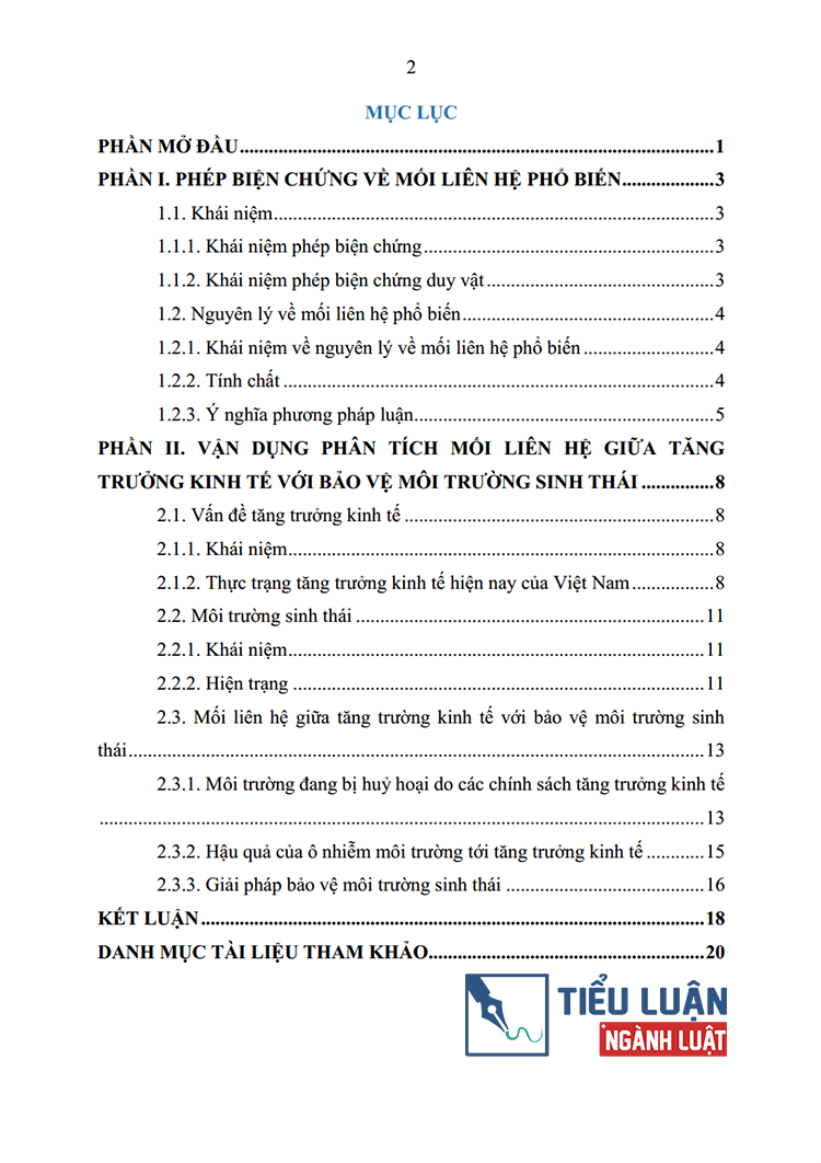 phep bien chung ve moi lien he pho bien va van dung lien he giua tang truong kinh te voi bao ve moi truong bai 12 2 2