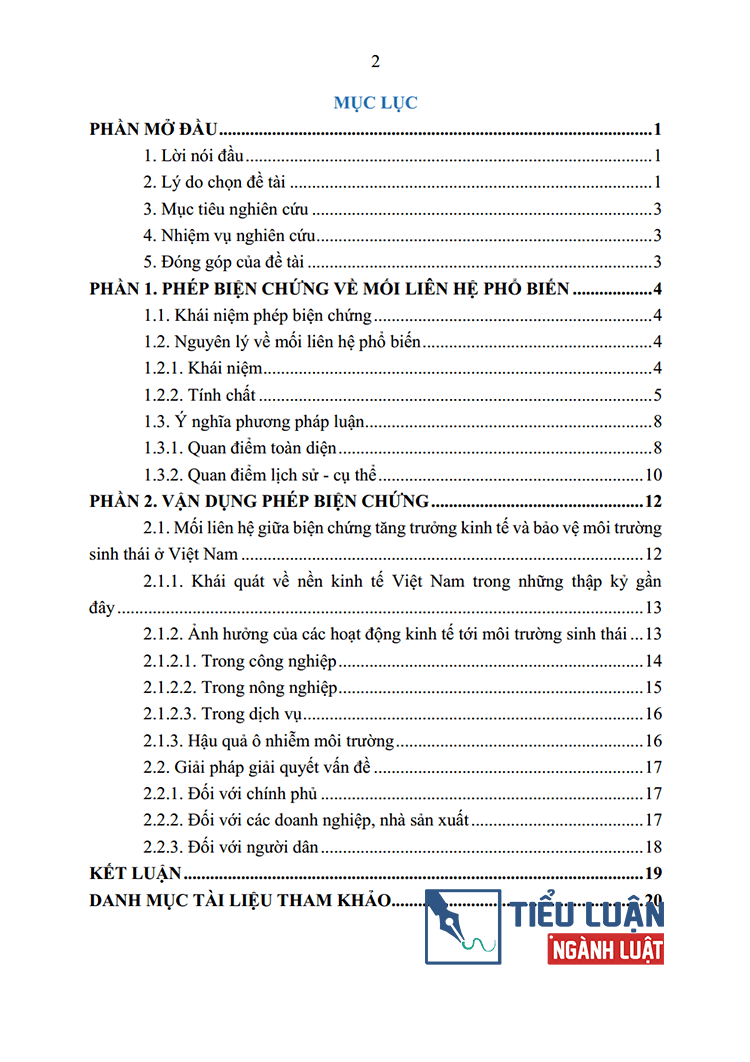 phep bien chung ve moi lien he pho bien va van dung lien he giua tang truong kinh te voi bao ve moi truong bai 13 2