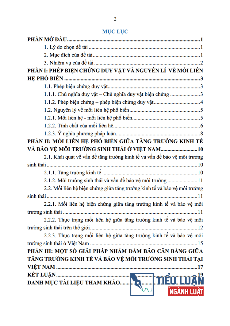 phep bien chung ve moi lien he pho bien va van dung lien he giua tang truong kinh te voi bao ve moi truong bai 19 2