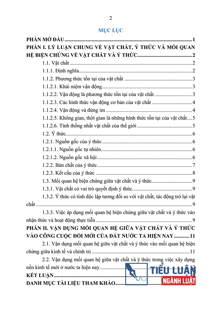 quan diem duy vat bien chung ve moi quan he giua vat chat voi y thuc va van dung doi moi bai 11 2