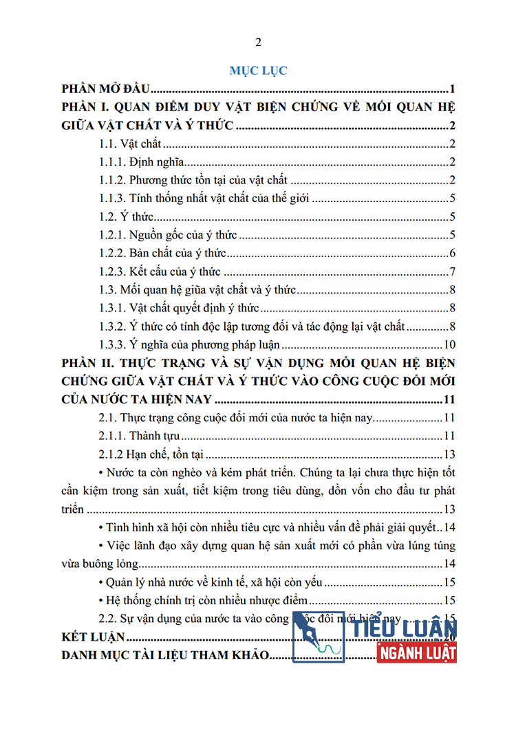 quan diem duy vat bien chung ve moi quan he giua vat chat voi y thuc va van dung vao cong cuoc doi moi bai 12 2