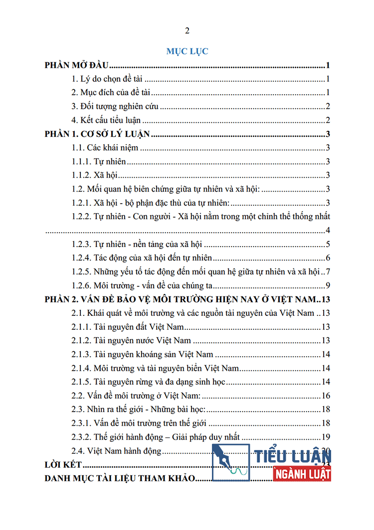 quan he giua xa hoi voi tu nhien va van de moi truong bao ve moi truong o viet nam hien nay bai 16 2