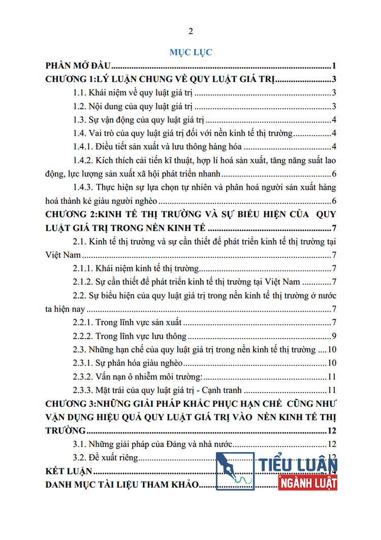 quy luat gia tri va su bieu hien cua no trong nen kinh te thi truong bai 2 2