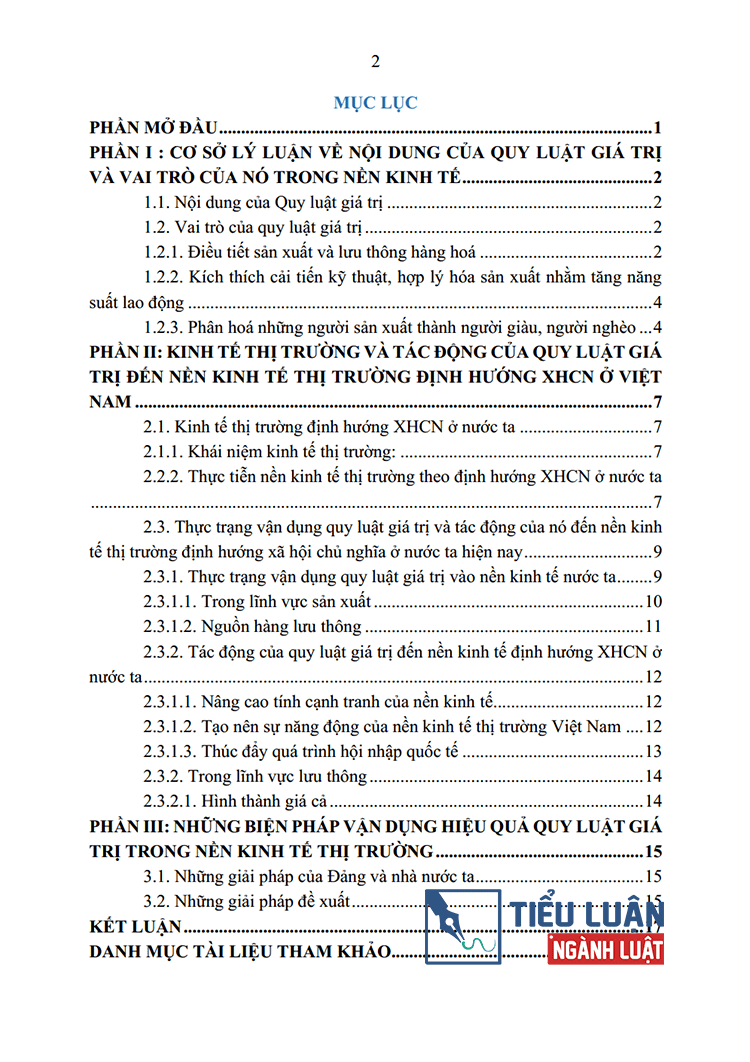 quy luat gia tri va su tac dong cua no den nen kinh te thi truong dinh huong xa hoi chu nghia bai 5 2