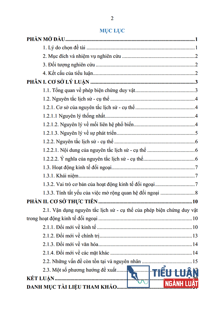 van dung nguyen tac lich su cu the cua phep bien chung duy vat trong hoat dong kinh te doi ngoai bai 2 2