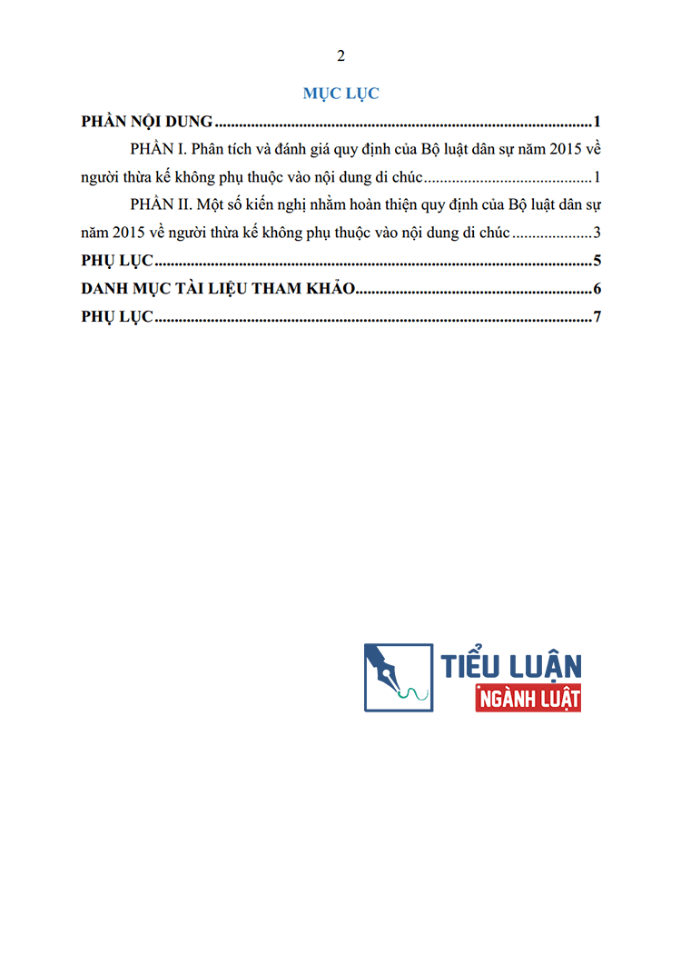 hoan thien quy dinh cua bo luat dan su 2015 ve nguoi thua ke khong phu thuoc vao noi dung cua di chuc 2