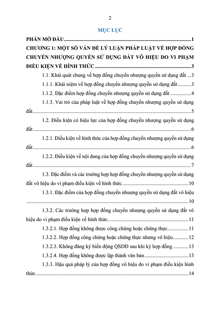 hop dong chuyen nhuong qsdd vo hieu do vi pham ve hinh thuc 2