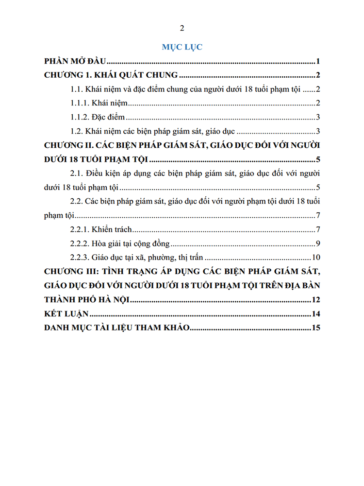 phan tich cac bien phap giam sat giao duc doi voi nguoi duoi 18 tuoi 2