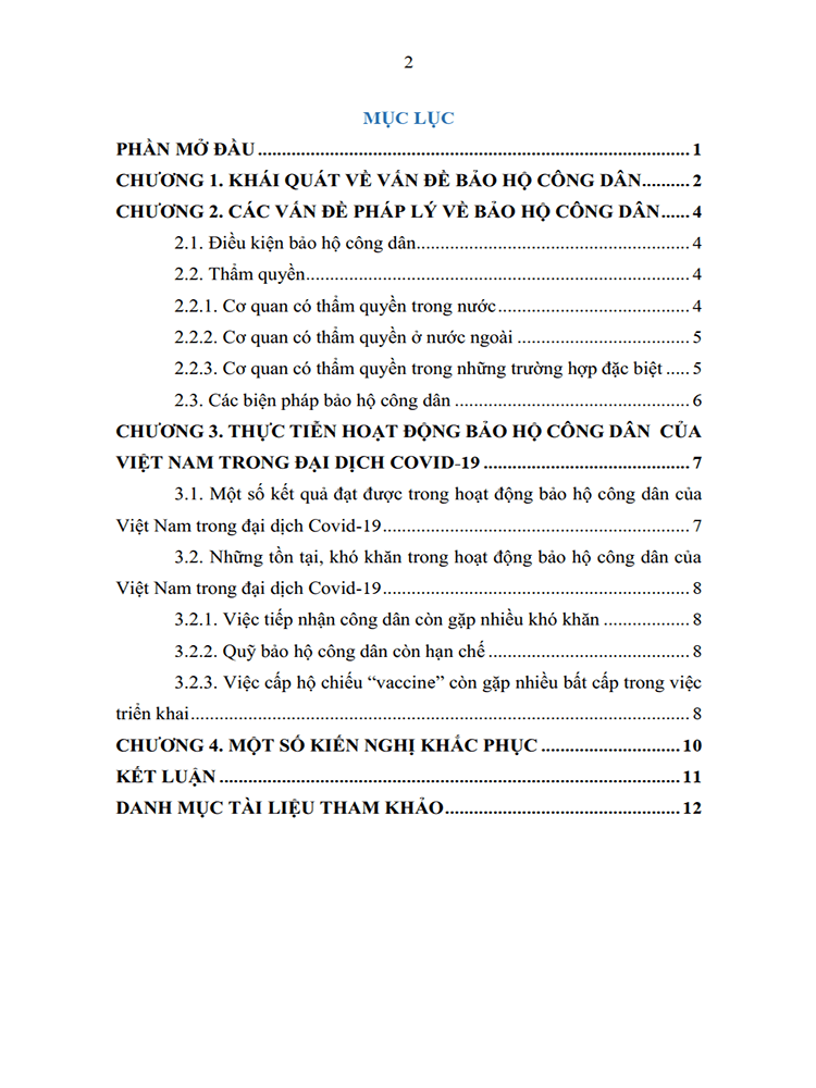 van de phap ly ve bao ho cong dan va danh gia thuc tien hoat dong bao ho cong dan cua viet nam trong dai dich covid 19 2